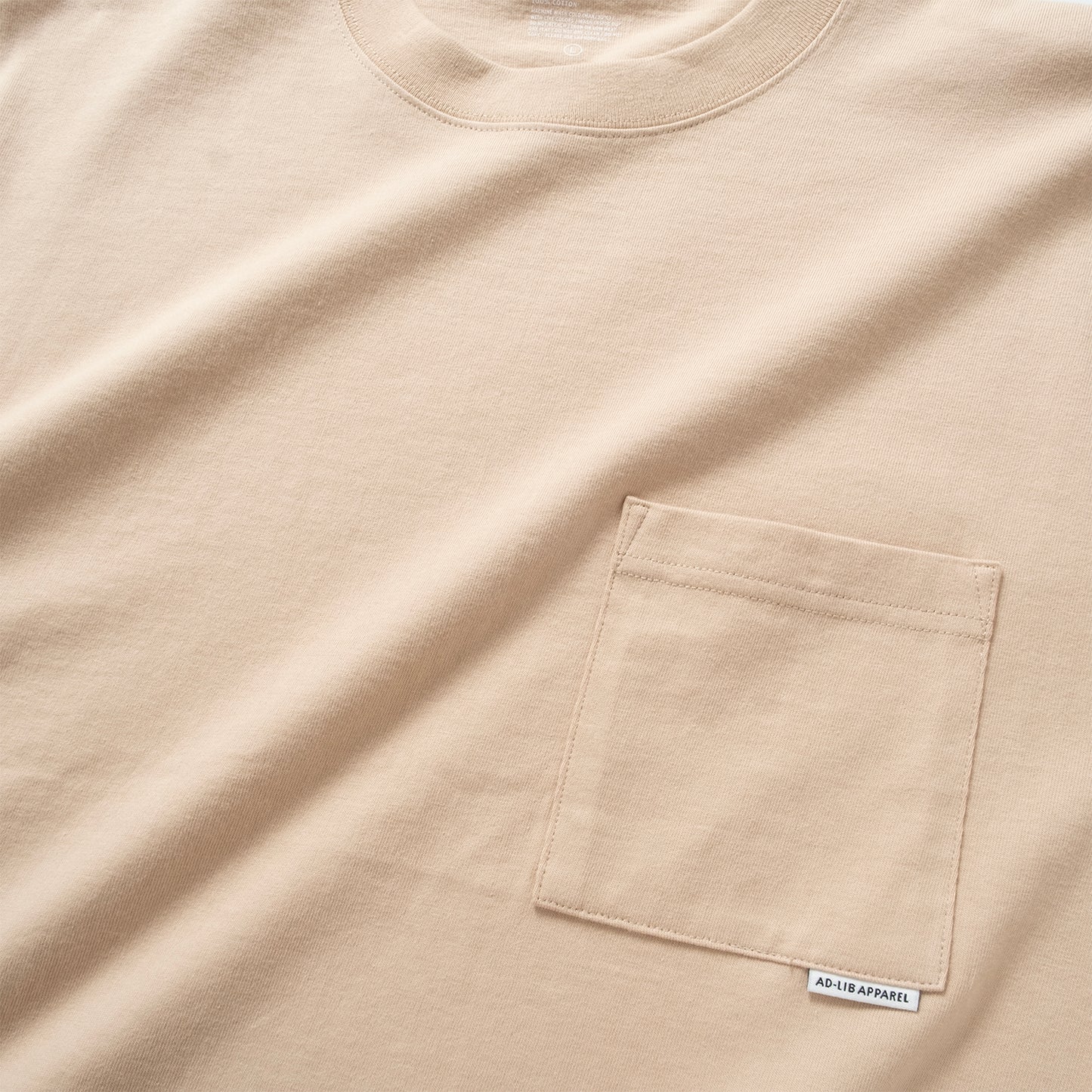 (ZT1861) Double Fake Layer Pocket Tee