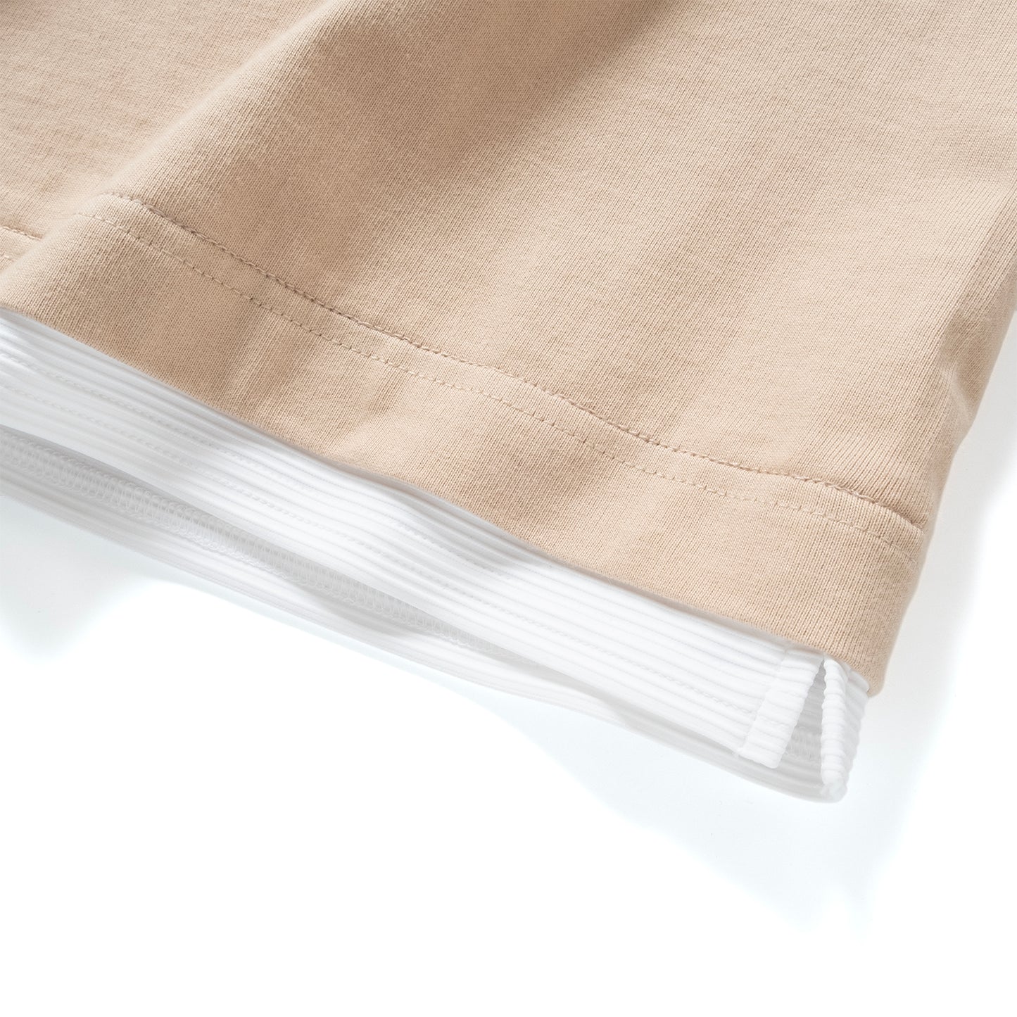 (ZT1861) Double Fake Layer Pocket Tee