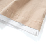 (ZT1861) Double Fake Layer Pocket Tee