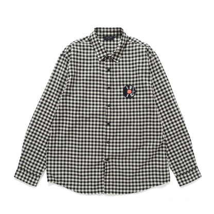 (ST522) Vinyl Check Shirt