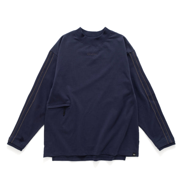 (TP1231) Mock Neck Long Sleeve Tee