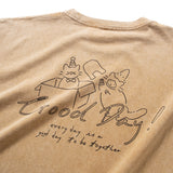 (EX700) Cheerful Cats Embroidery Graphic Tee