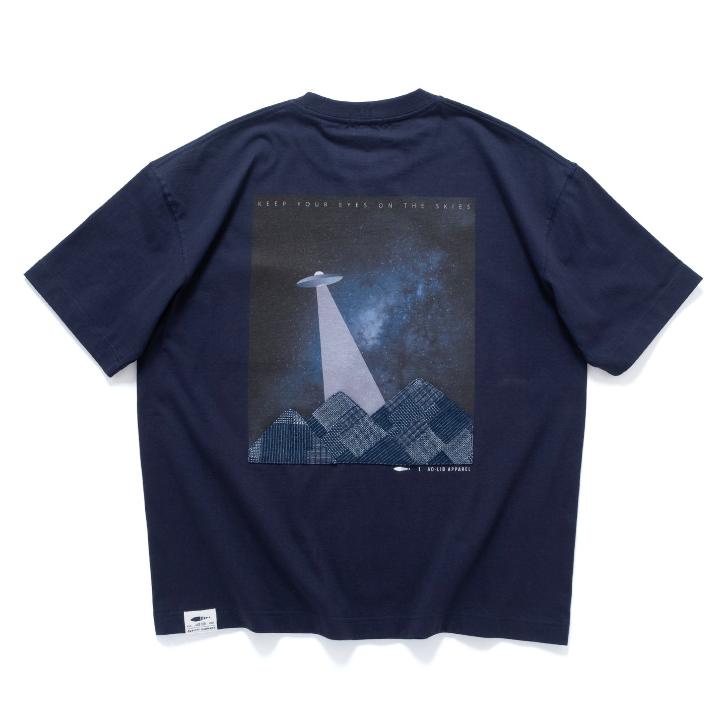 (ZT1881) UFO Patchwork Pocket Tee