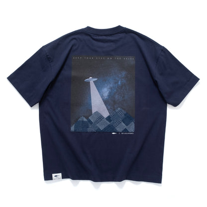 (ZT1881) UFO Patchwork Pocket Tee