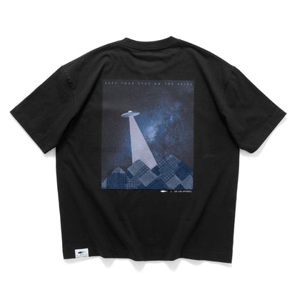 (ZT1881) UFO Patchwork Pocket Tee