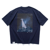 (ZT1881) UFO Patchwork Pocket Tee