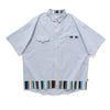 (ST301) Japan Fabric Patchwork Pocket Shirt