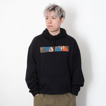 (SW406) Corduroy Patchwork Hooded Pullover
