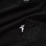 (ZT1141) Astronaut Embroidery Pocket Tee