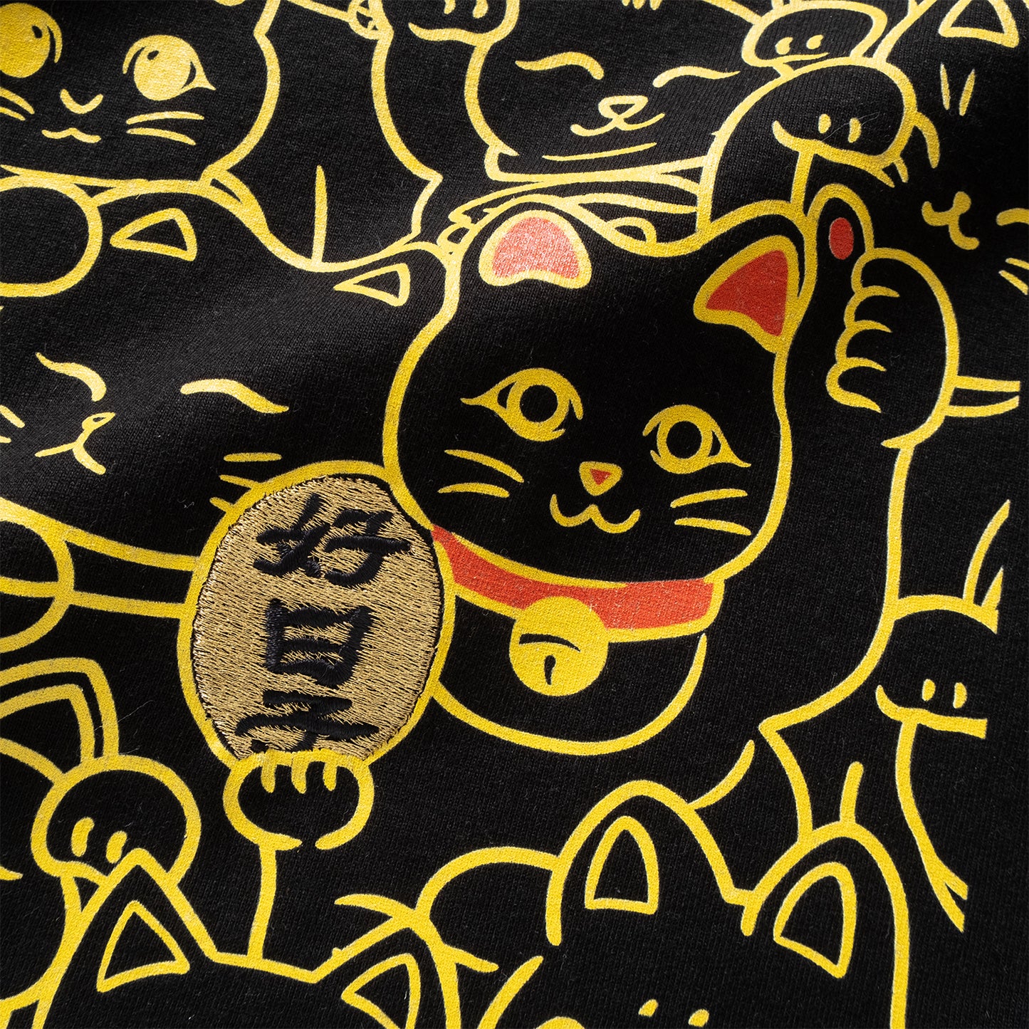 (ZT1607) 招財貓繡花Tee