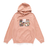 (ZW464) Lucky Animals Graphic Hoodie