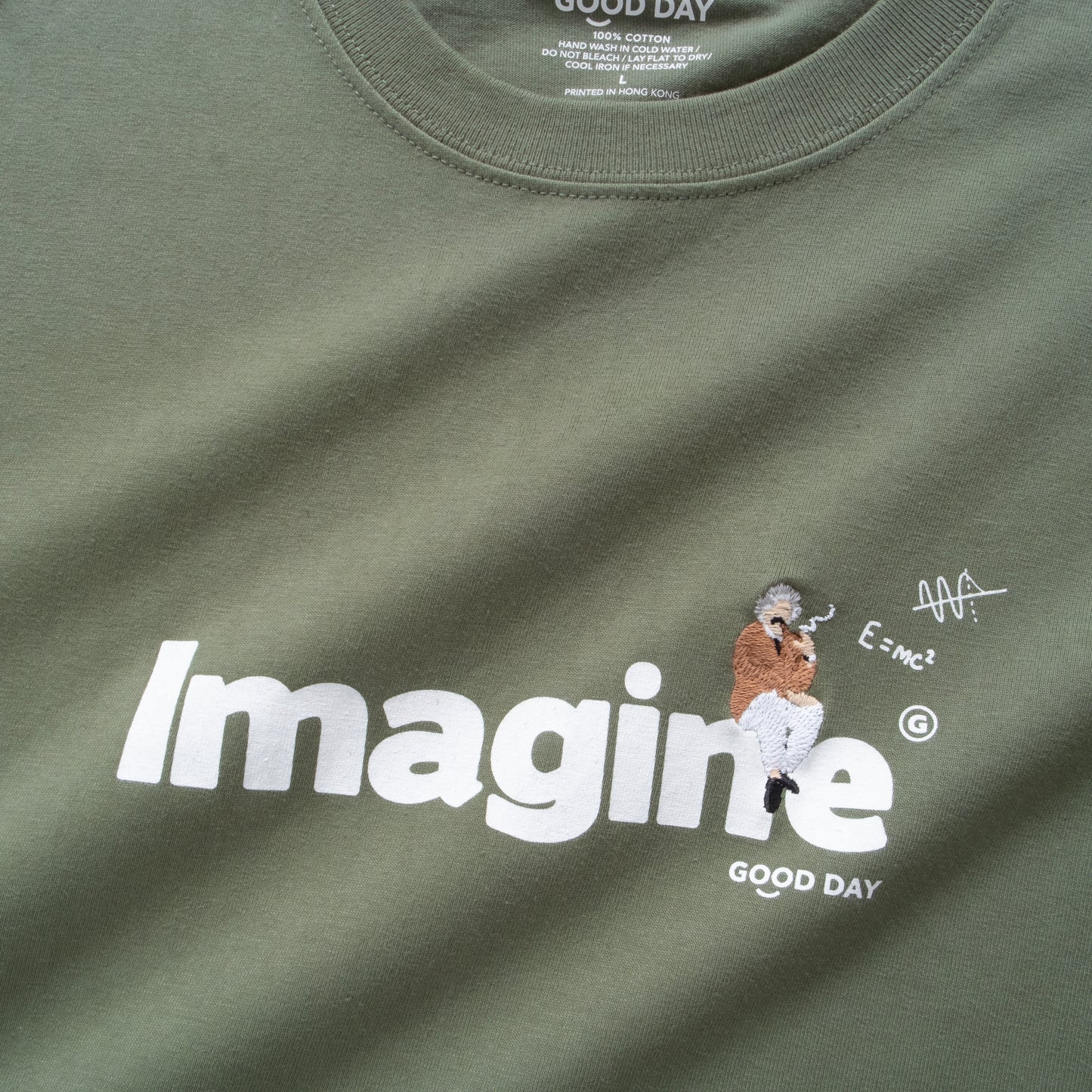 (ZT1608) Imagine 繡花 Tee