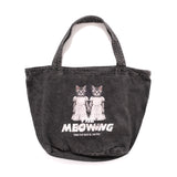 (ZB579) The Meowing Cats 圖案洗水帆布袋