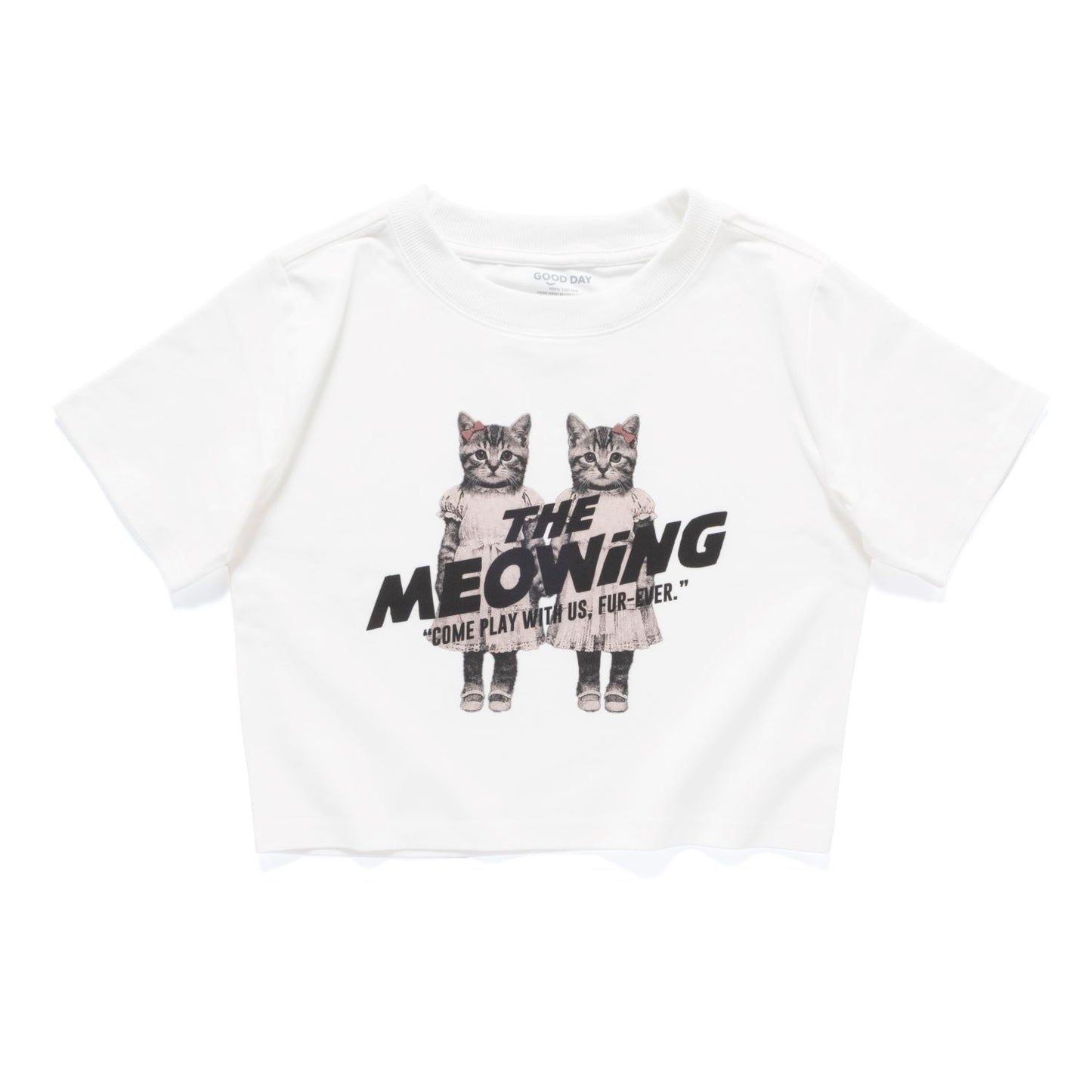 (ZT1890) The Meowing Cats 圖案女裝短 Tee