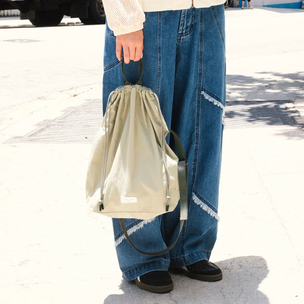 (BA572) 2 Ways Drawstring Bag