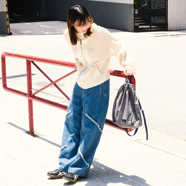 (BA572) 2 Ways Drawstring Bag