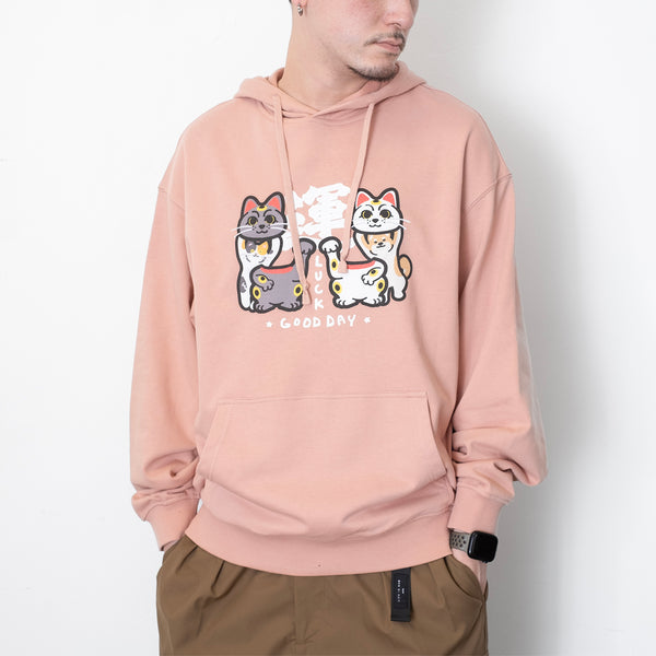 (ZW464) Lucky Animals Graphic Hoodie