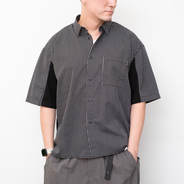 (ST452) Contrast Stripes Shirt