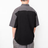 (ST452) Contrast Stripes Shirt