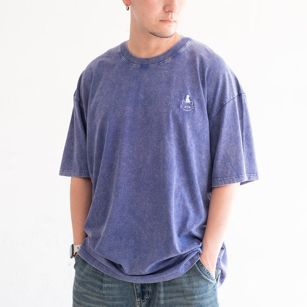 (EX700) Cheerful Cats Embroidery Graphic Tee