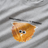 (ZT1147) Imagination Comes To Breakfast Cat Graphic Tee