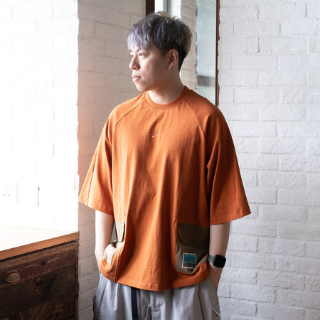 (YT936) Cropped Sleeve Tee