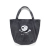 (EX582) Apple Graphic Washed Tote Bag