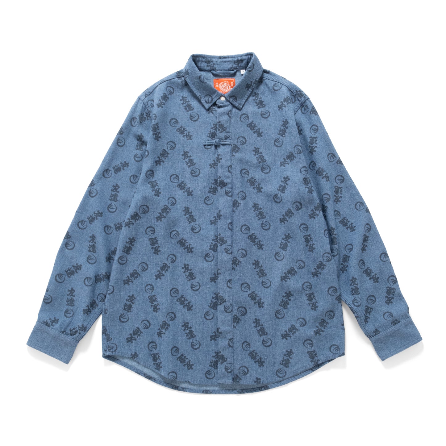 (EX571) Allover Print Denim Shirt