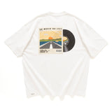 (ZT1375) Vinyl Cover Graphic Pocket Tee