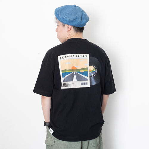 (ZT1375) Vinyl Cover Graphic Pocket Tee