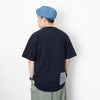 (ZT1376) Indigo Heart Shape Patchwork Tee