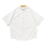 (YS287) Color Button Short Sleeve Shirt