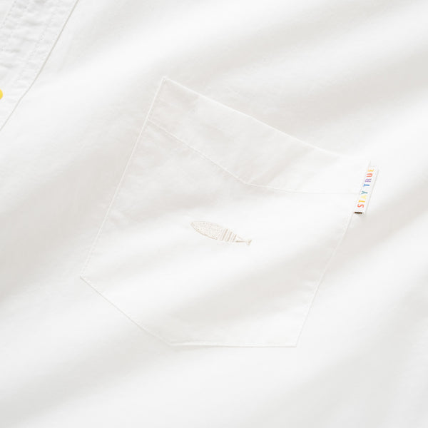 (YS287) Color Button Short Sleeve Shirt