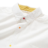 (YS287) Color Button Short Sleeve Shirt
