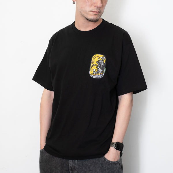 (ZT1387) Canned Cat Graphic Pocket Tee