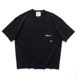 (ZT1849) 魚仔繡花口袋Tee
