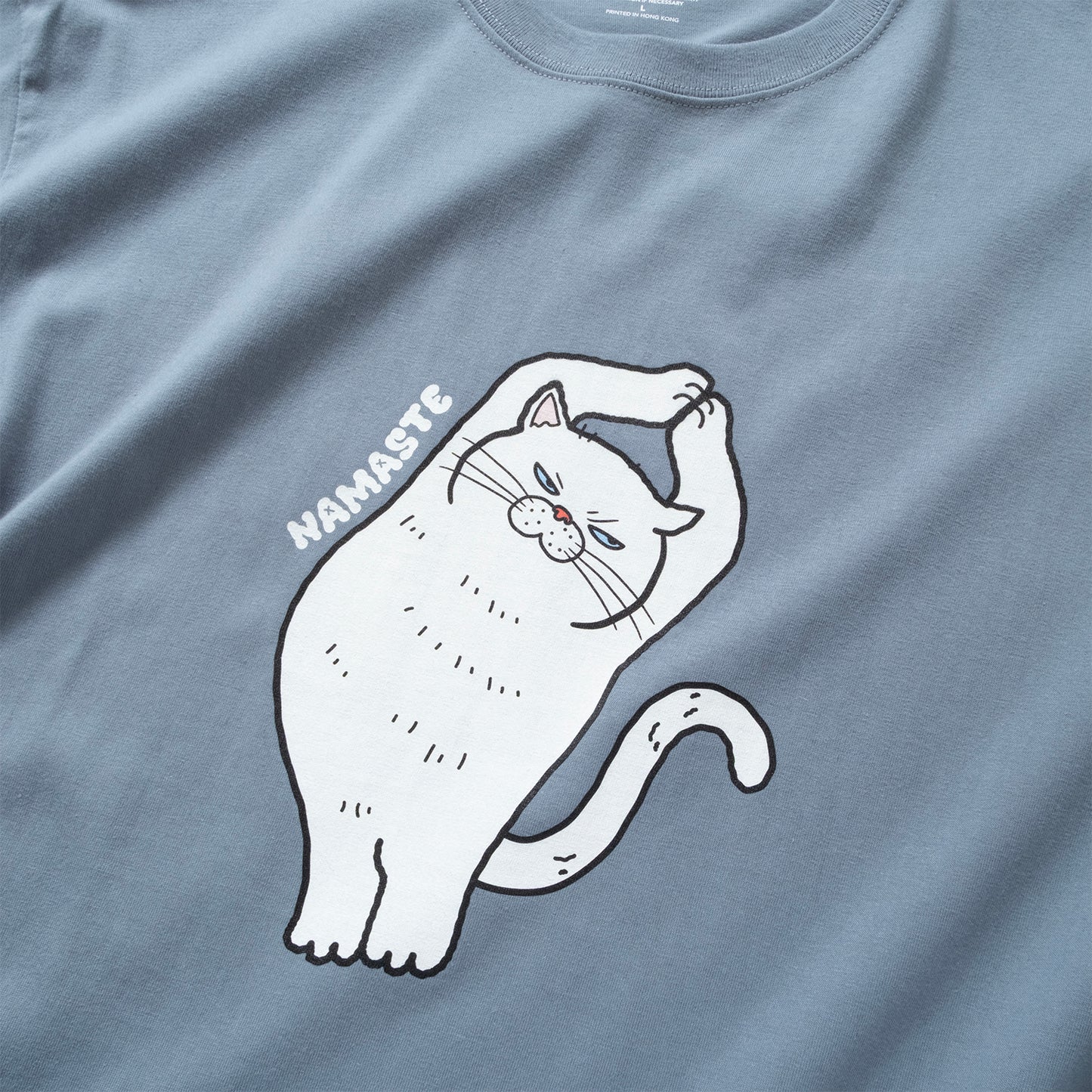 (ZT1892) Namaste Cat 2 Graphic Tee