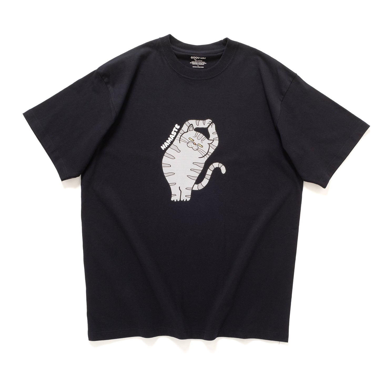 (ZT1892) Namaste Cat 2 Graphic Tee