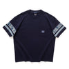 (ZT1864) Patch Sleeve Panel Pocket Tee