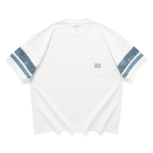 (ZT1864) 手袖拼布口袋Tee