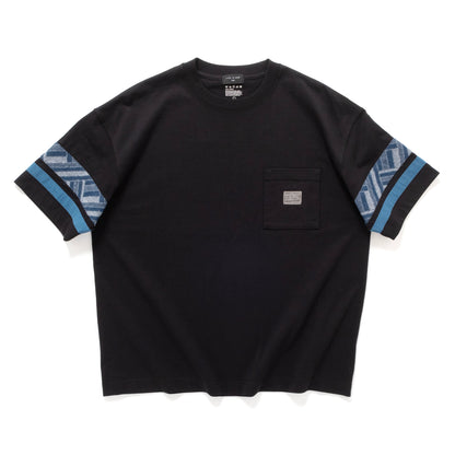 (ZT1864) Patch Sleeve Panel Pocket Tee