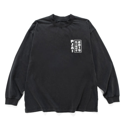 (EX614) 傘鬼圖案洗水長袖 Tee