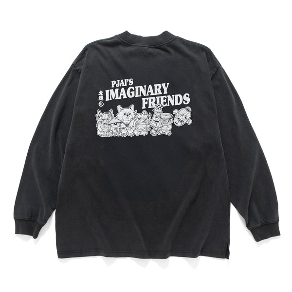 (EX613) Parade Graphic Washed Long Sleeve Tee
