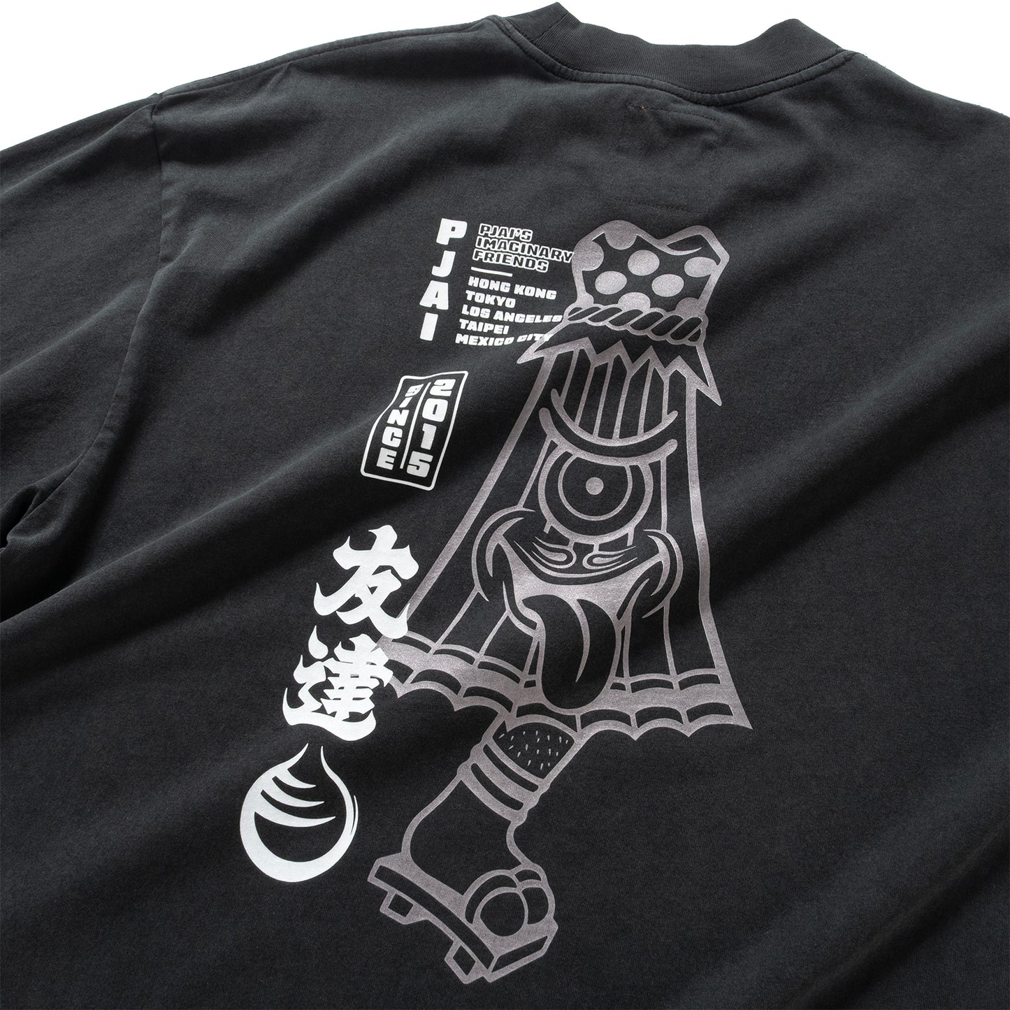(EX614) 傘鬼圖案洗水長袖 Tee