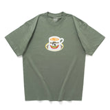 (ZT1896) 法鬥奶茶圖案 Tee