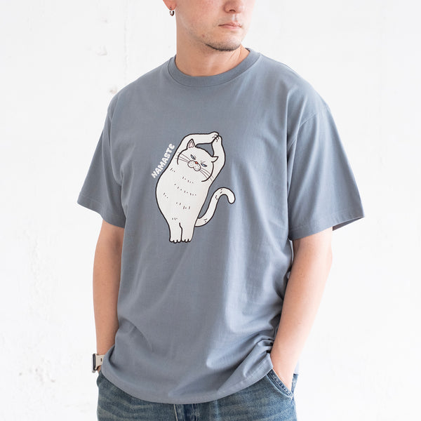 (ZT1892) Namaste Cat 2 圖案 Tee