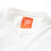 (EX612) Embroidery Henley Neck Long Sleeve Tee