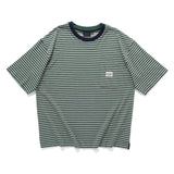 (TP1851) Double Collar Stripes Tee
