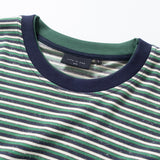 (TP1851) Double Collar Stripes Tee