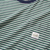 (TP1851) Double Collar Stripes Tee